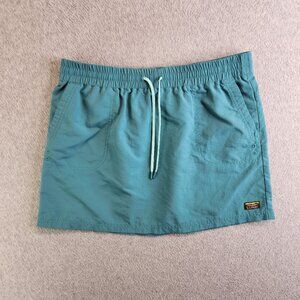 LL Bean Skirt Womens S Blue Softshell Fishing Camping Travel Gardening Gorp Logo